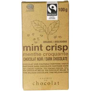 Galerie Au Chocolat Mint Crisp Bar 100g