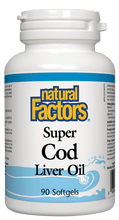 Load image into Gallery viewer, Natural Factors Super Cod Liver Oil 90 Softgels
