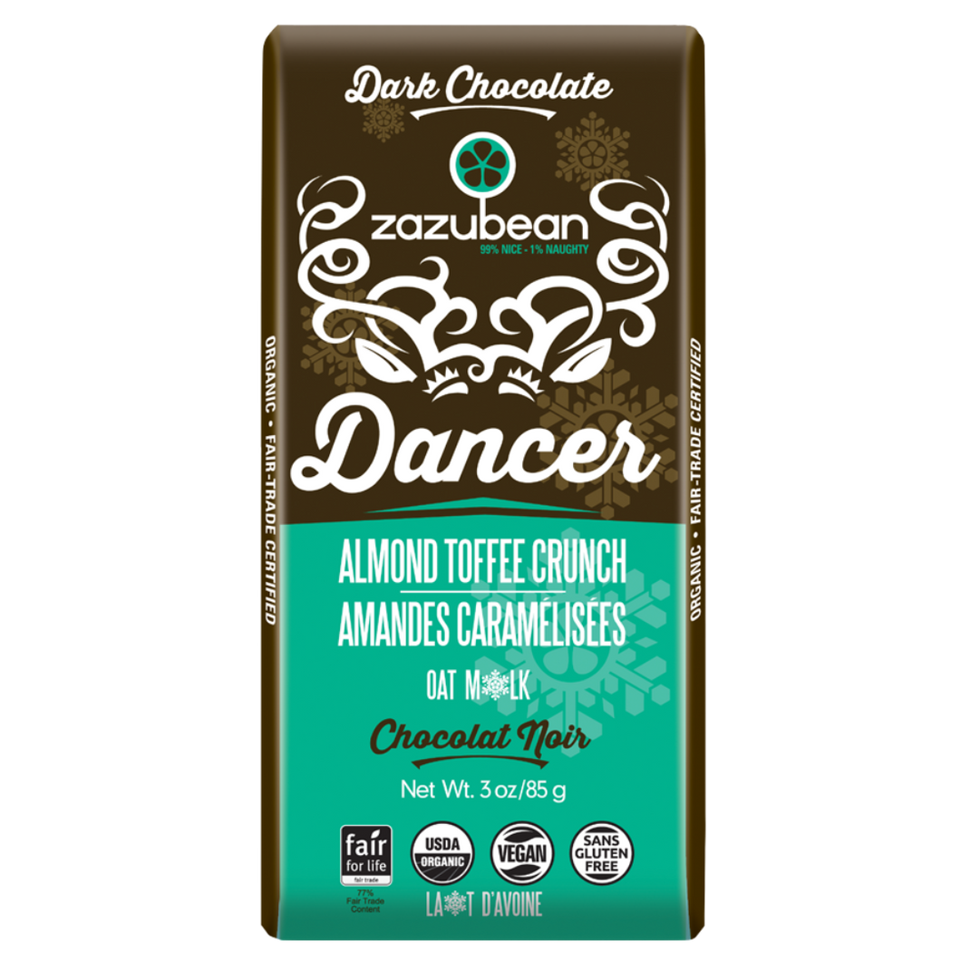 Zazubean Dancer Almond Toffee Crunch with Oat Milk 85g