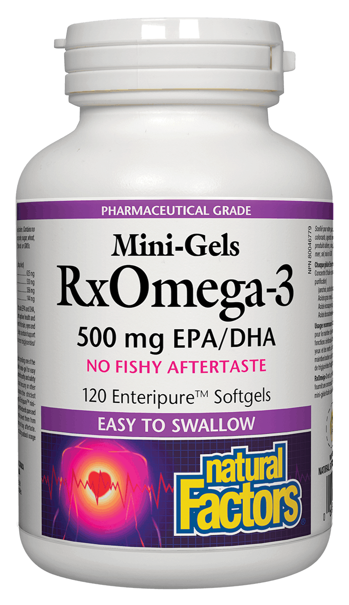Natural Factors Omega 3 500mg Mini 120gels