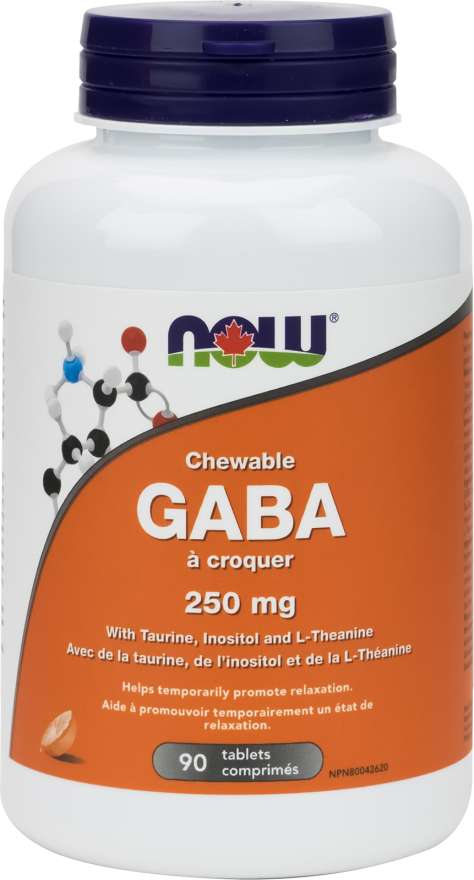 NOW GABA 250mg 90 Chewable Tablets