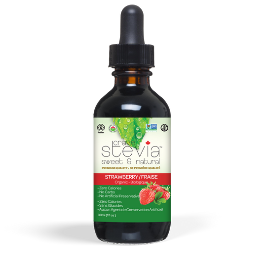 Crave Stevia Strawberry Liquid Drops 30ml