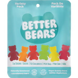 Better Bears Vegan Gummy Bears Variety Pack 50g