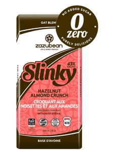 Zazubean Slinky Zero Oat Milk Hazelnut Almond Crunch 80g