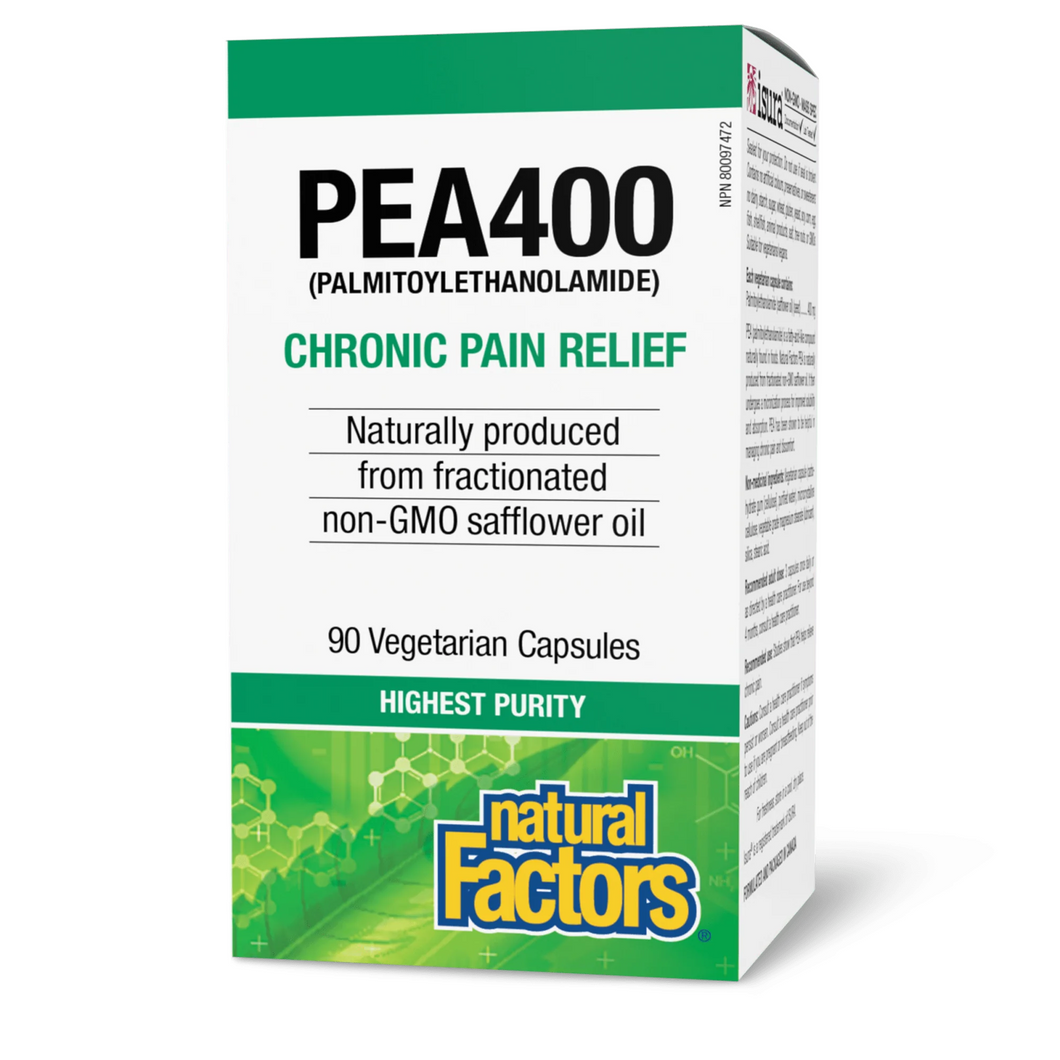 Natural Factors PEA400 Chronic Pain Relief 400mg 90 Capsules
