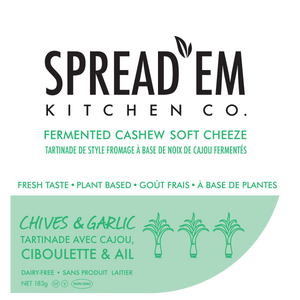 Spread Em Chive &amp; Garlic Soft Cheeze Spread 183g