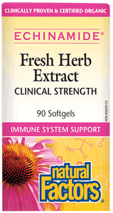 Natural Factors Echinamide Fresh Herb Extract Clinical Strength 90 Softgels