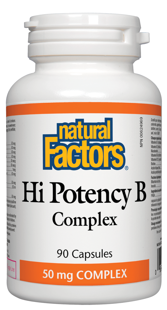 Natural Factors Hi Potency B Complex 90 Capsules