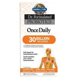 Garden Of Life Dr. Formulated 30 Billion Once Daily Probiotic Shelf Stable 30 Vegetable Capsules