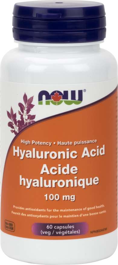 NOW Hyaluronic Acid 100mg 60 Vegetable Capsules