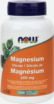 NOW Magnesium Citrate 200mg 100 Tablets