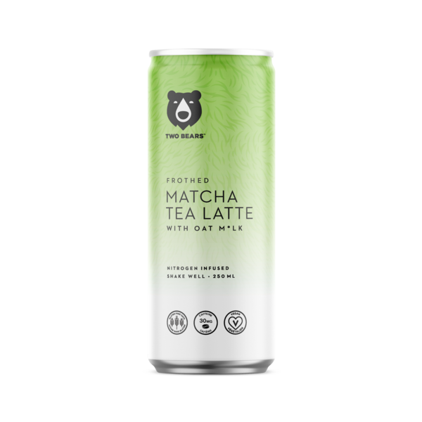 Two Bears Frothed Matcha Tea Latte 250ml