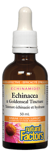Natural Factors Echinamide Echinacea &amp; Goldenseal Tincture 50ml