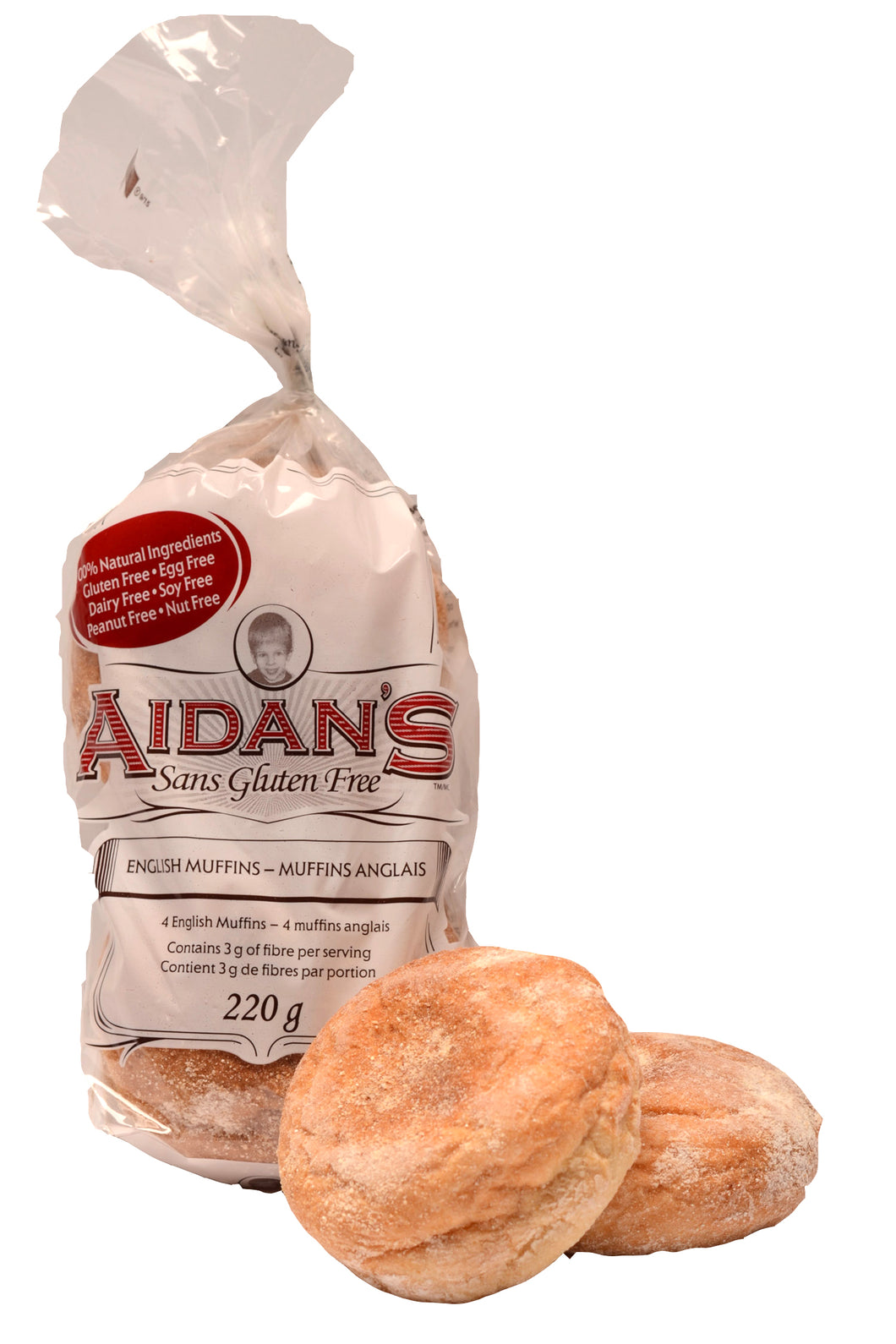 Aidan's Gluten Free English Muffins 220g