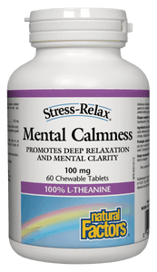 Natural Factors Mental Calmness 60 Chewable Tablets