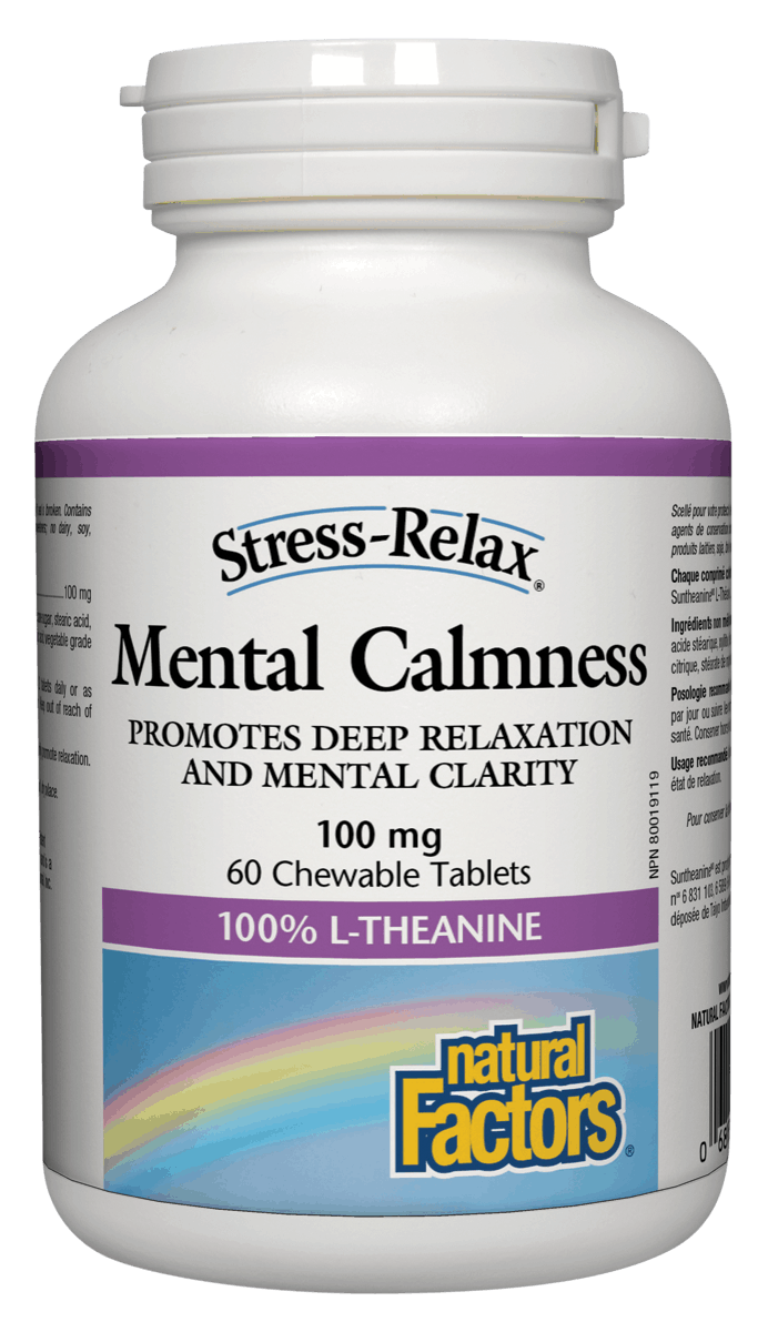 Natural Factors Mental Calmness 60 Chewable Tablets