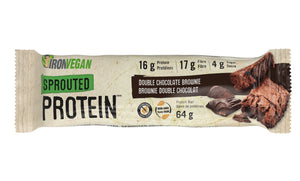 Iron Vegan Double Chocolate Brownie Protein Bar 64g