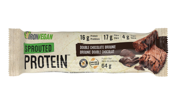 Iron Vegan Double Chocolate Brownie Protein Bar 64g