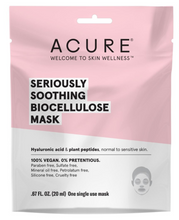 Load image into Gallery viewer, Acure Seriously Soothing Biocellulose Gel Mask 20ml
