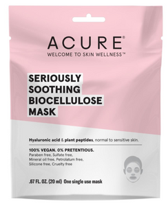 Acure Seriously Soothing Biocellulose Gel Mask 20ml