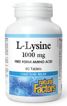 Natural Factors L-Lysine 1000mg 60tab
