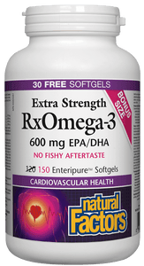 Natural Factors RxOmega3 600mg 150 Softgels