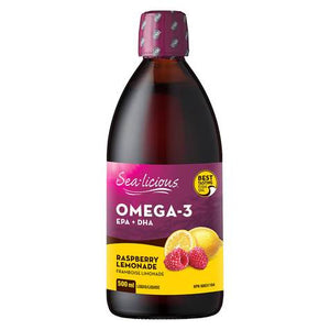 Sealicious Omega-3 Raspberry Lemon 500ml