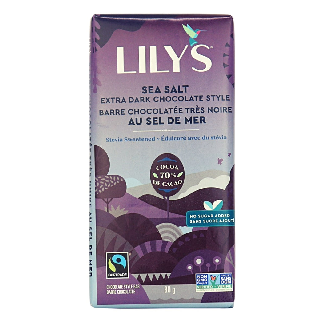 Lily's 70% Extra Dark Sea Salt Chocolate 80g