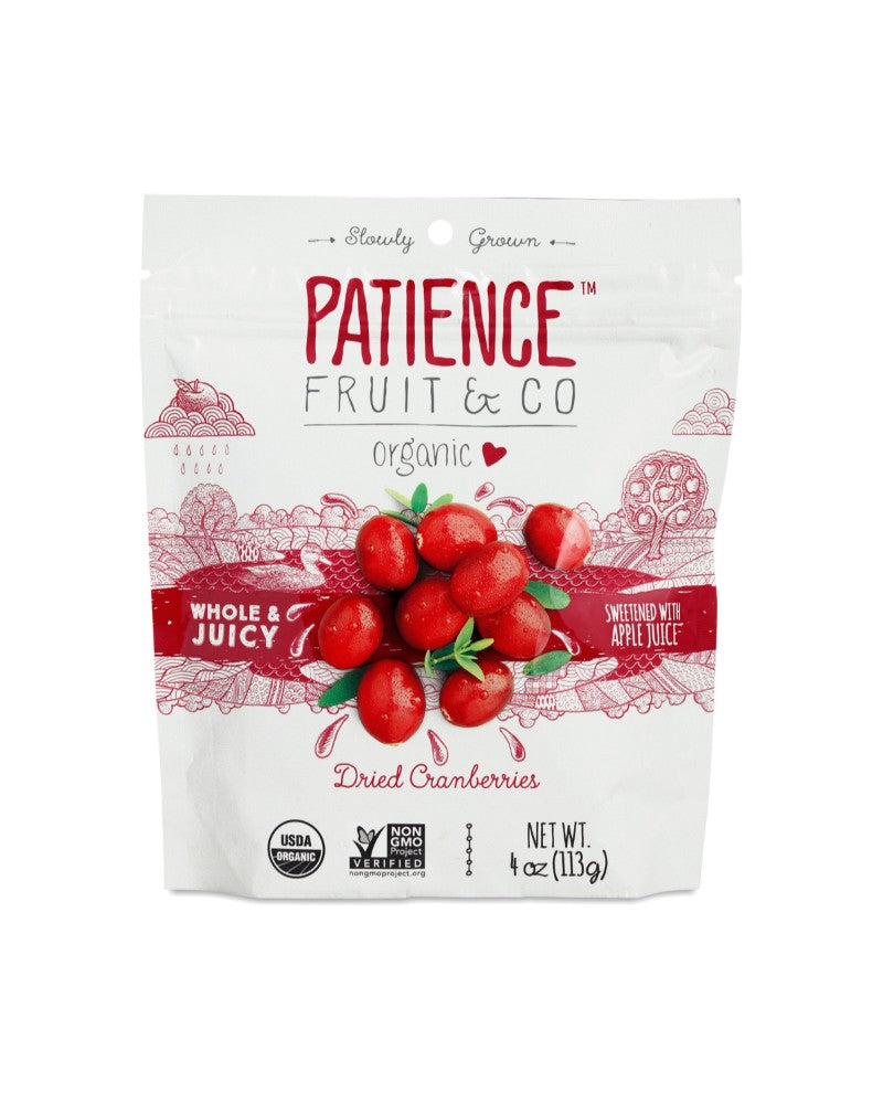 Patience Organic Dried Cranberries 113g