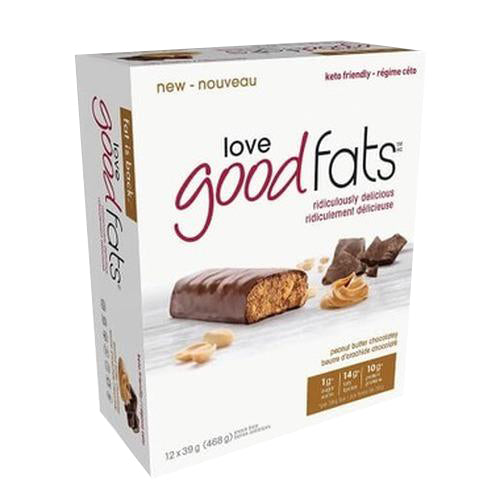 Love Good Fats Peanut Butter Chocolate Bar 39g x 12 CS