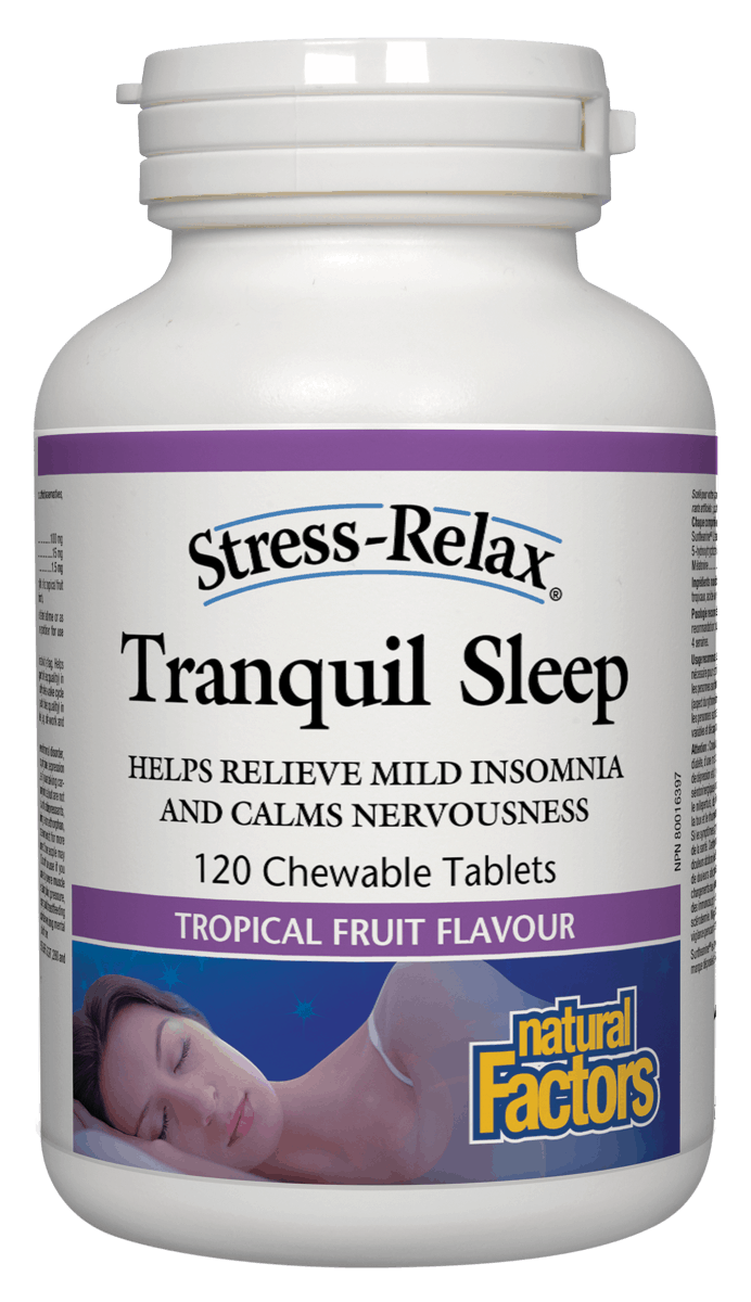 Natural Factors Tranquil Sleep 120 Chewable Tablets