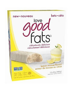 Love Good Fats Lemon Mousse Bar 39g x 12 CS