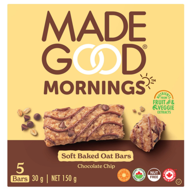 Made Good Soft Baked Chocolate Chip Oat Bars 30g 5 Pack