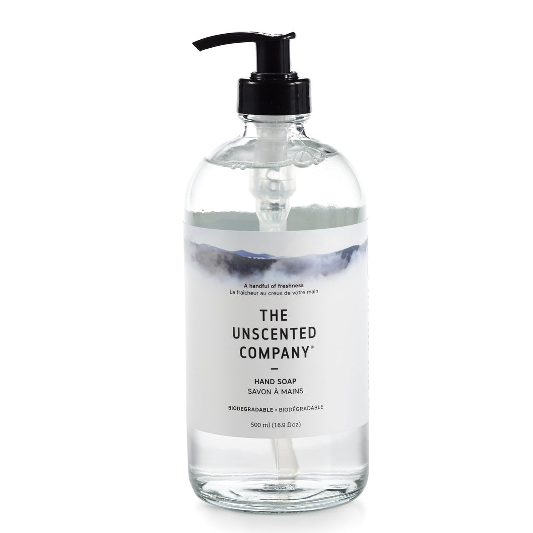 The Unscented Company Hand Soap Glass Bottle 500ml