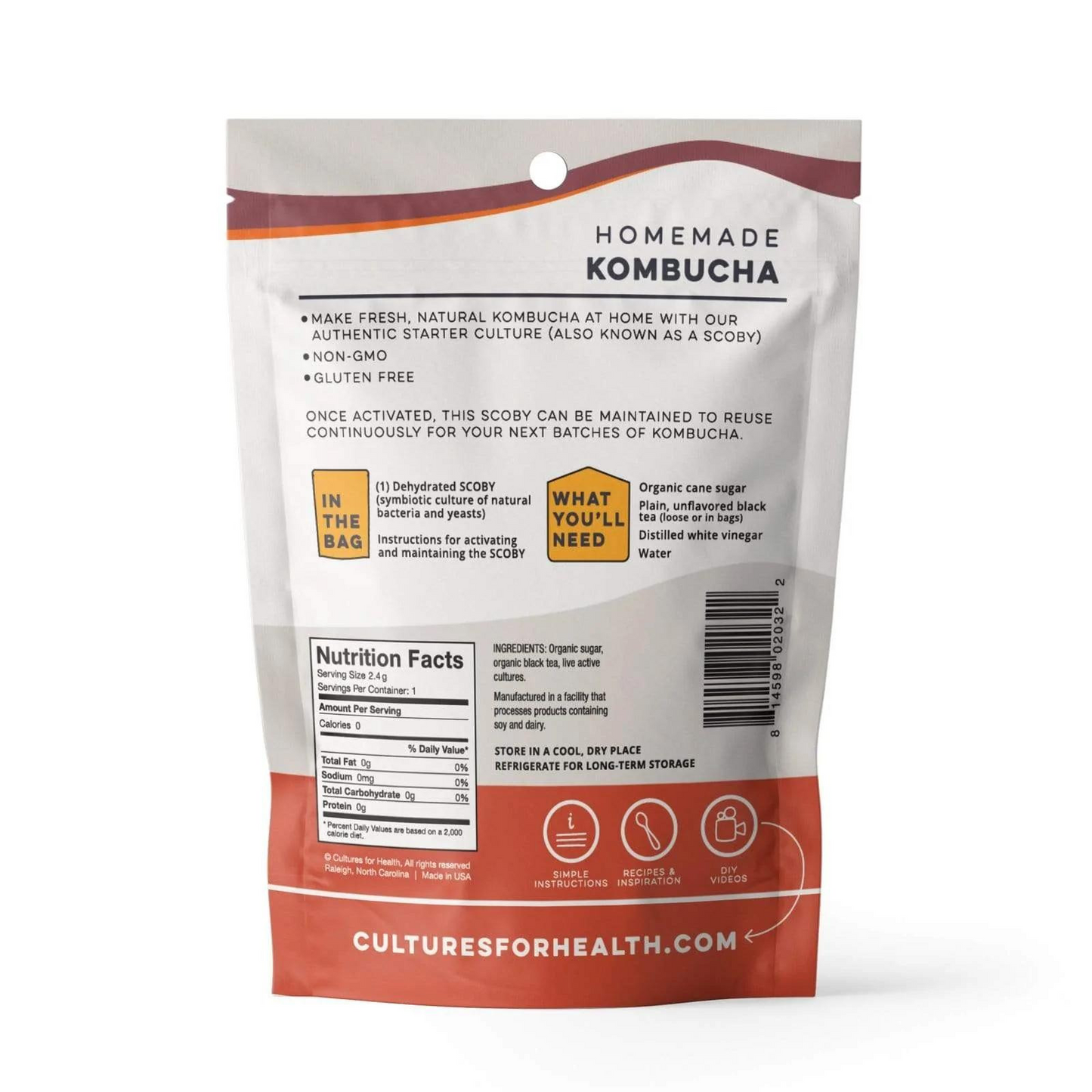Cultures For Health Kombucha Starter Culture 2.4g