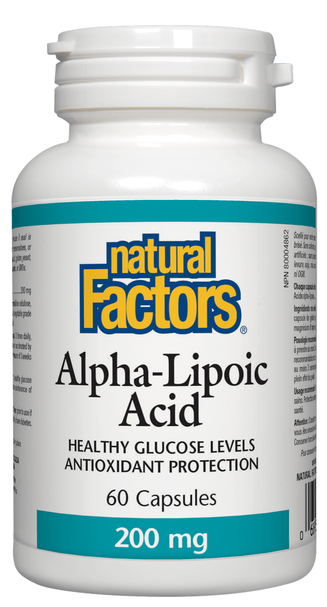 Natural Factors Alpha-Lipoic Acid 200mg 60 Capsules