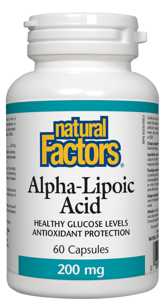 Natural Factors Alpha-Lipoic Acid 200mg 60 Capsules