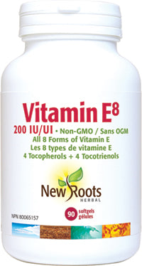 New Roots Vitamin E8 200IU 90 Softgels