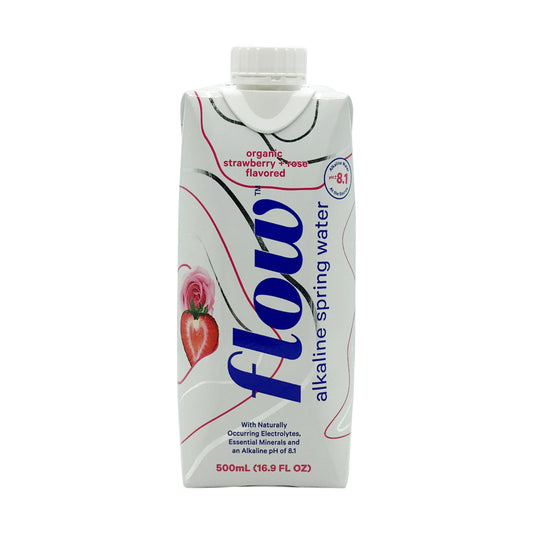 Flow Organic Strawberry Rose Water 500ml