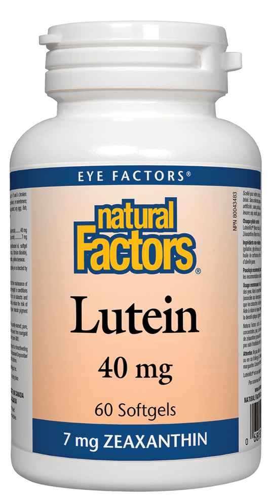 Natural Factors Lutein 40mg 60 Softgels