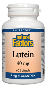 Natural Factors Lutein 40mg 60 Softgels