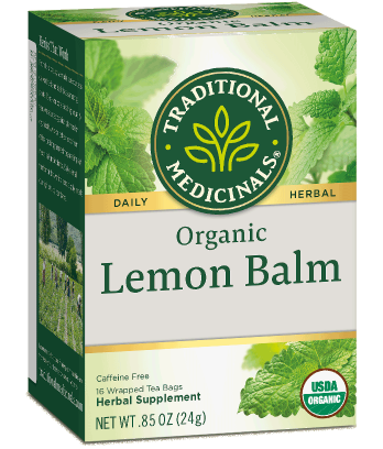Traditional Medicinals Organic Lemon Balm Tea 20 Bags