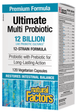 Load image into Gallery viewer, Natural Factors Ultimate Multi Probiotic 12 Billion 120 Vegetable Capsules
