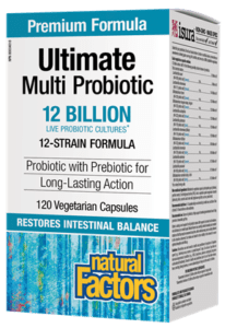 Natural Factors Ultimate Multi Probiotic 12 Billion 120 Vegetable Capsules