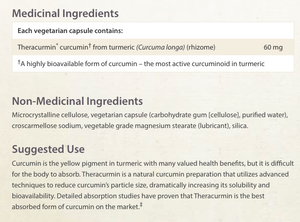 Natural Factors Theracurmin Double Strength 60mg 30 Vegatarian Capsules