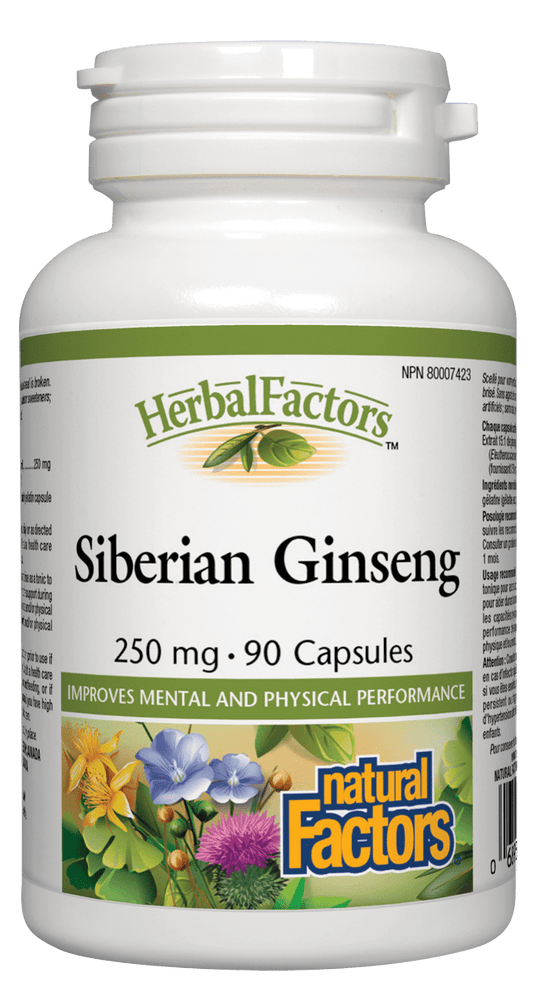 Natural Factors Siberian Ginseng 90 Capsules