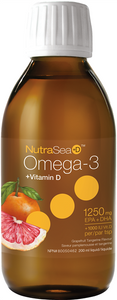 NutraSea Omega-3 with Vitamin D3 Grapefruit 200ml