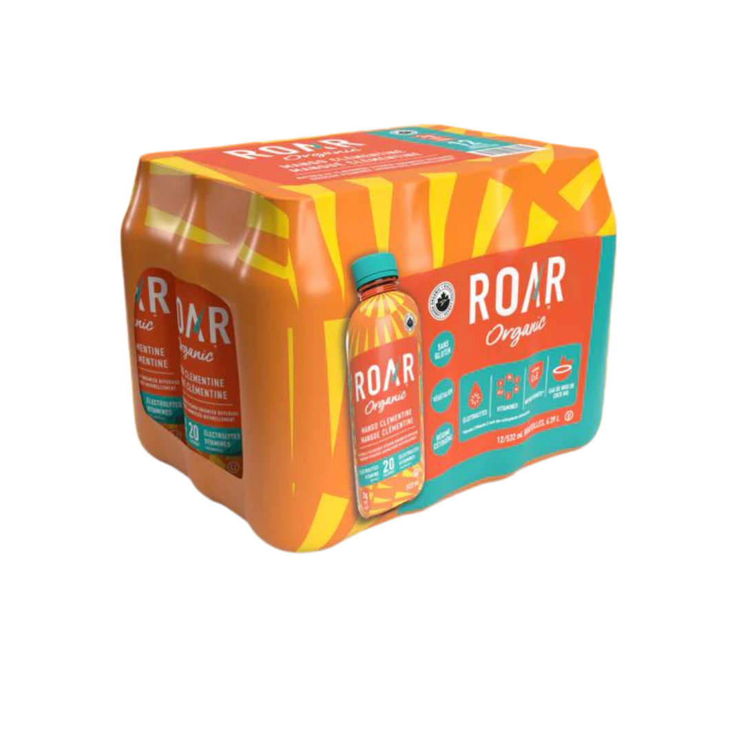 Roar Organic Hydration Drink Mango Clementine 532ml 12 Pack