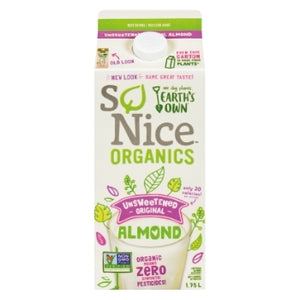 So Nice Organic Unsweetened Almond Beverage 1.75L
