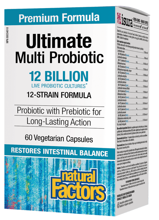 Natural Factors Ultimate Multi Probiotic 60 Vegetarian Capsules